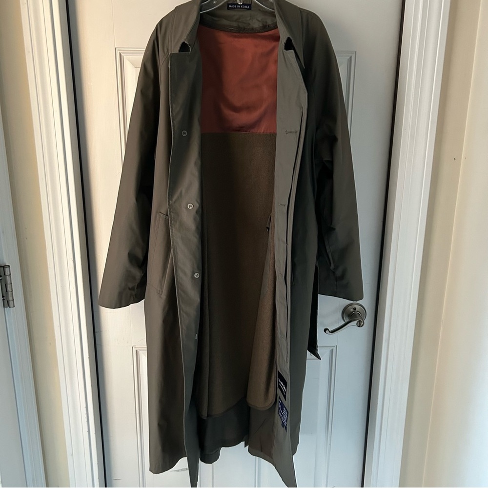 Men's Olive Green Coat - image 4